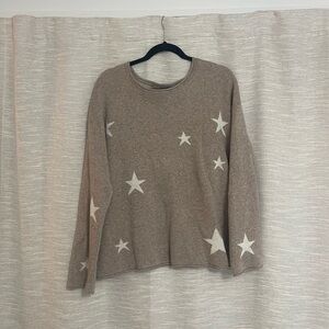 Z Supply Beige Knit Star Sweater